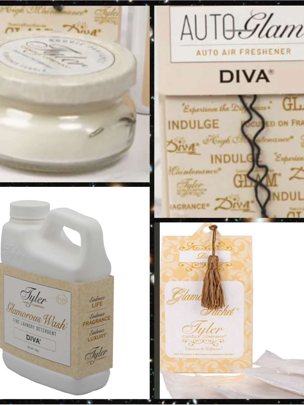 Tyler Candle Company 'Diva' Bundle- 4 items
